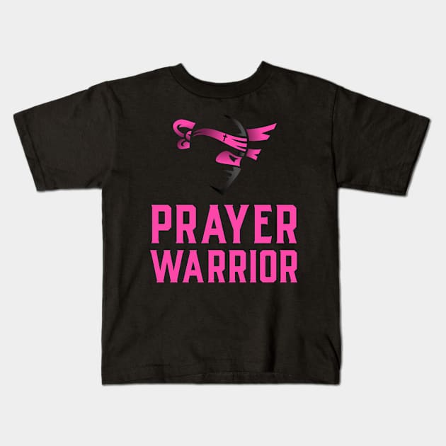 Prayer Warrior, Christian, Prayer Group, Prayer Line, Faith, Believer, Jesus Kids T-Shirt by ChristianLifeApparel